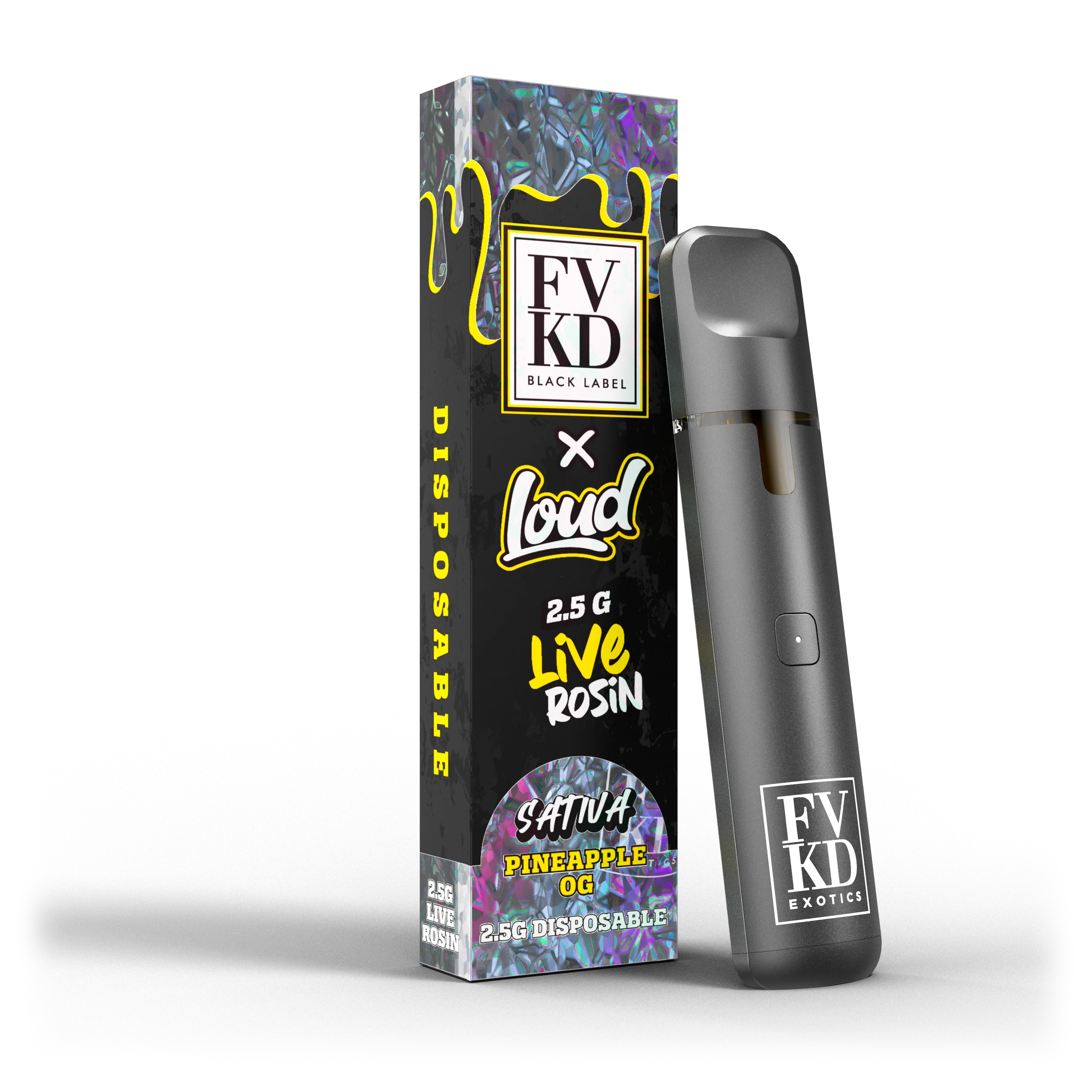 FVKD x LOUD Cold Pressed Live Rosin Disposable 2.5G - Image 4