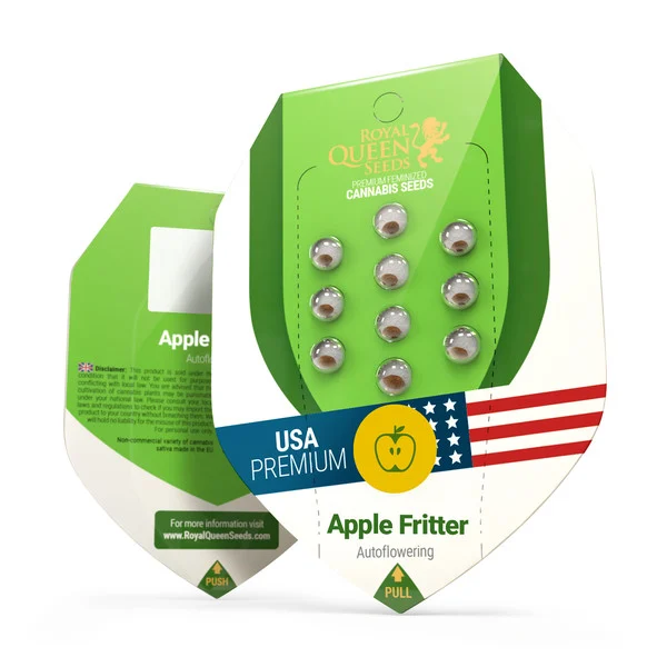 Royal Queen Seeds – Apple Fritter Auto Feminized Seeds (Fast Indica-Dominant Autoflower) - 3 Seeds - Image 2