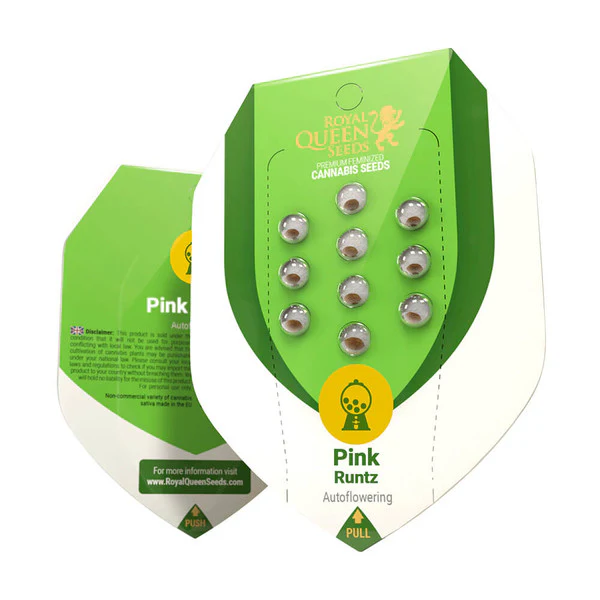 Royal Queen Seeds – Pink Runtz Auto Feminized Seeds (Candy-Flavored Hybrid Autoflower) - 3 Seeds - Image 2